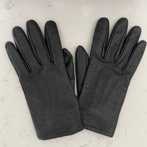 Climonix Genuine Leather Thinsulate Insulated Poly Lined Gloves Black Sz L NWOT